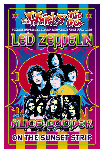 Led Zeppelin & Alice Cooper, Los Angeles 1969