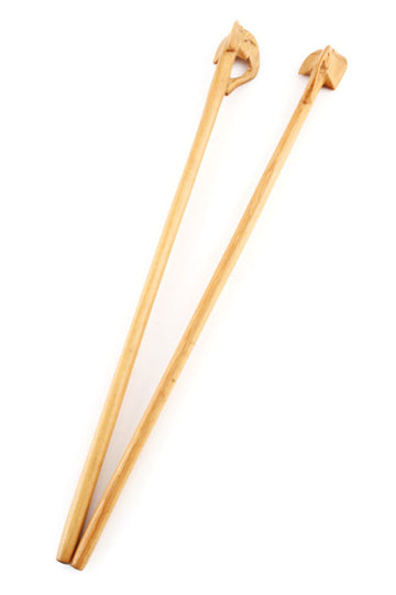 Wooden Olive Wood Elephant Chopstick Set